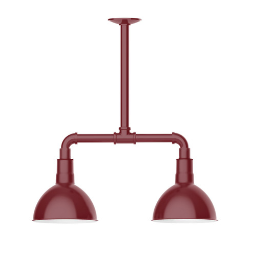 Deep Bowl Two Light Pendant in Barn Red (518|MSB11455)