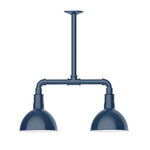 Deep Bowl Two Light Pendant in Navy (518|MSB11450T24)
