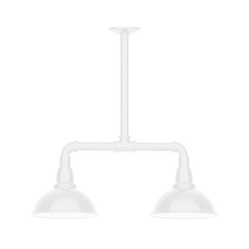 Cafe Two Light Pendant in White (518|MSB10544W08)