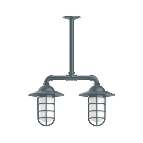 Vaportite Two Light Pendant in Slate Gray (518|MSA05240)