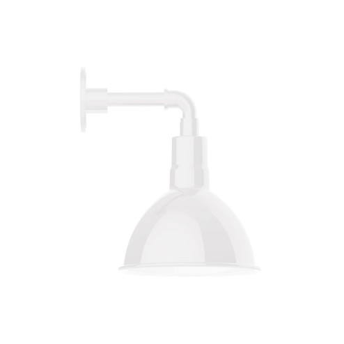 Deep Bowl One Light Wall Mount in White (518|GNM11544B01W10)