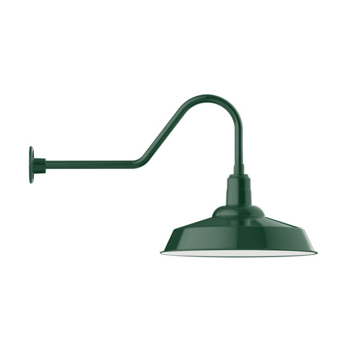 Warehouse One Light Wall Mount in Forest Green (518|GNC18642)