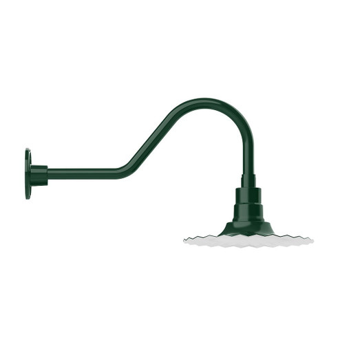 Radial One Light Wall Mount in Forest Green (518|GNB15842B01)