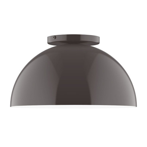 Arcade One Light Flush Mount in Architectural Bronze (518|FMD43251)