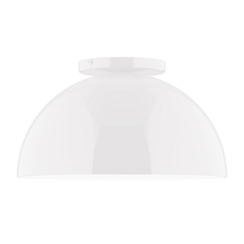 Arcade One Light Flush Mount in White (518|FMD43244)