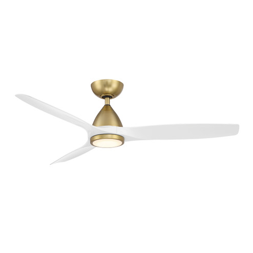 Skylark 54'' Ceiling Fan in Soft Brass/Matte White (441|FRW220254LSBMW)