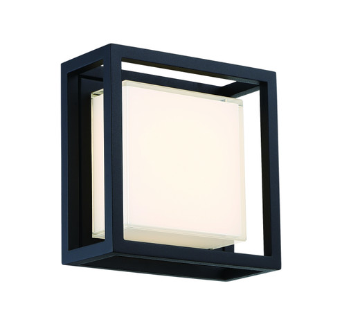 Framed LED Outdoor Wall Sconce in Black (281|WSW73614BK)