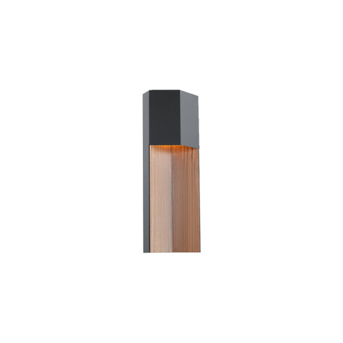 Dusk LED Outdoor Wall Sconce in Black/Dark Walnut (281|WSW14220BKDW)