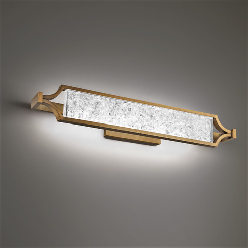 Emblem LED Vanity in Aged Brass (281|WS32128AB)