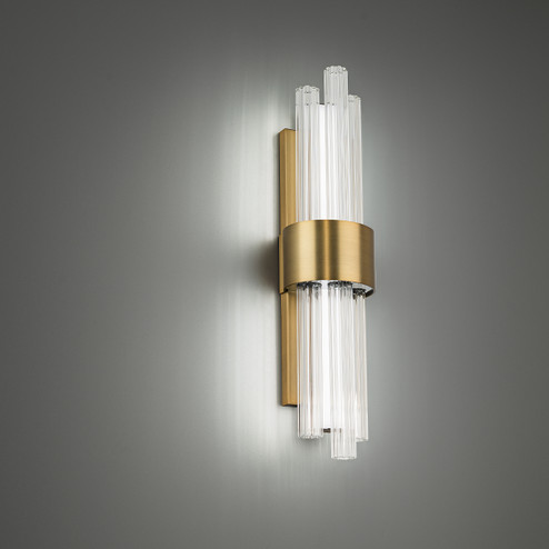 Luzerne LED Bath Light in Aged Brass (281|WS30118AB)