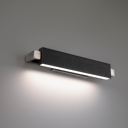 Kinsman LED Bath & Vanity Light in Pebbled Black/Brushed Nickel (281|WS28119BKBN)