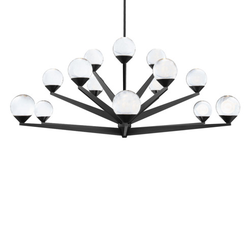 Double Bubble LED Chandelier in Black (281|PD82042BK)