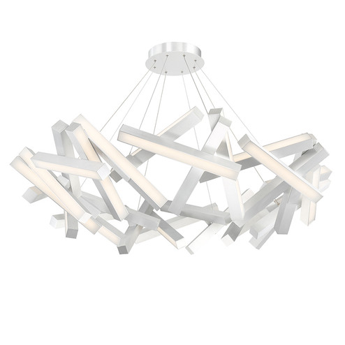 Chaos LED Chandelier in Brushed Aluminum (281|PD64861AL)