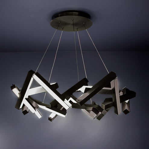 Chaos LED Chandelier in Black (281|PD64834BK)