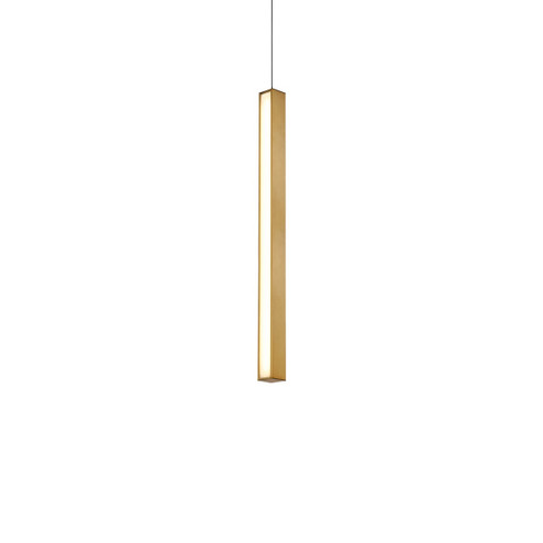 Chaos LED Mini Pendant in Aged Brass (281|PD64826AB)