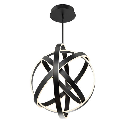 Kinetic LED Chandelier in Black (281|PD61728BK)