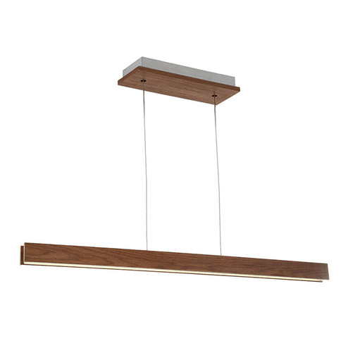Drift LED Linear Pendant in Dark Walnut (281|PD58756DW)