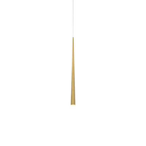 Cascade LED Mini Pendant in Aged Brass (281|PD41837AB)