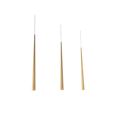 Cascade LED Pendant in Aged Brass (281|PD41823LAB)