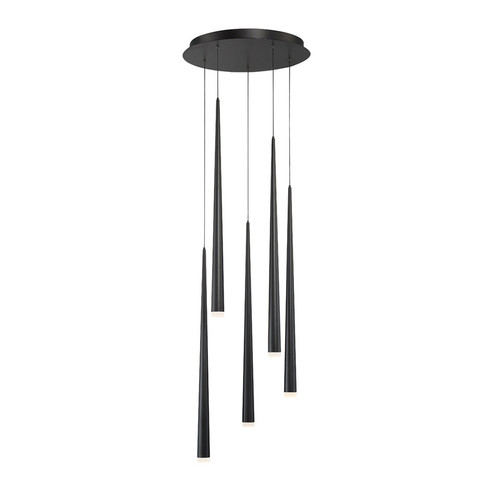 Cascade LED Pendant in Black (281|PD41805RBK)