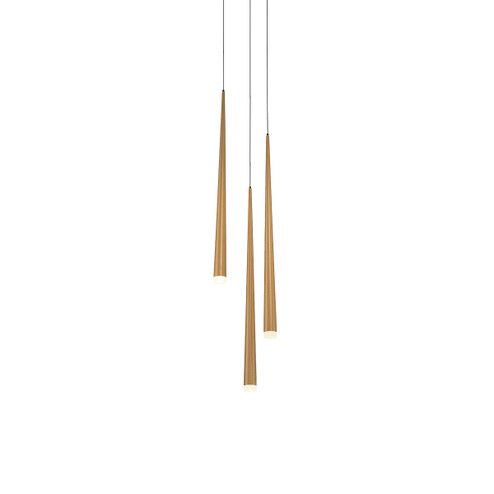 Cascade LED Pendant in Aged Brass (281|PD41803RAB)