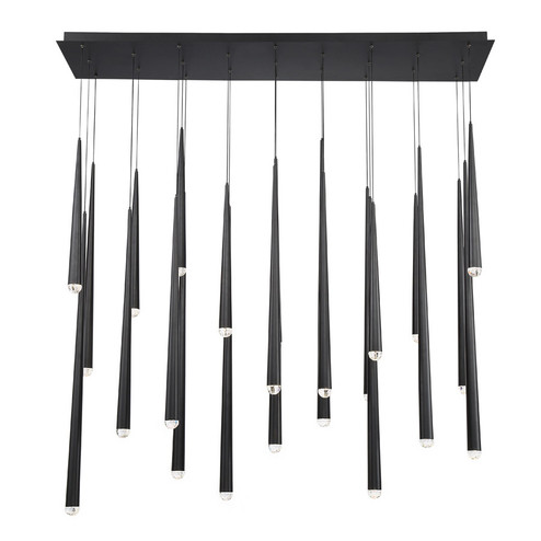 Cascade LED Pendant in Black (281|PD41723LBK)