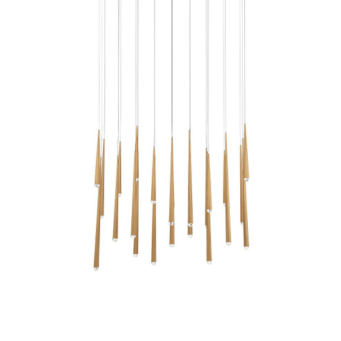 Cascade LED Pendant in Aged Brass (281|PD41723LAB)