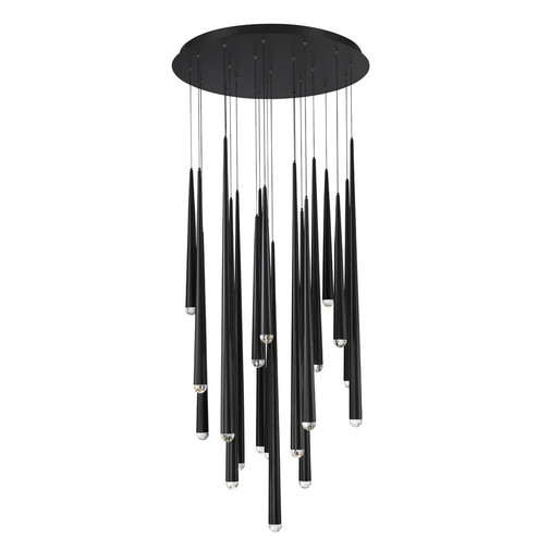 Cascade LED Pendant in Black (281|PD41721RBK)