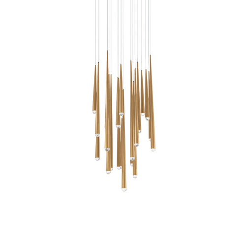 Cascade LED Pendant in Aged Brass (281|PD41721RAB)