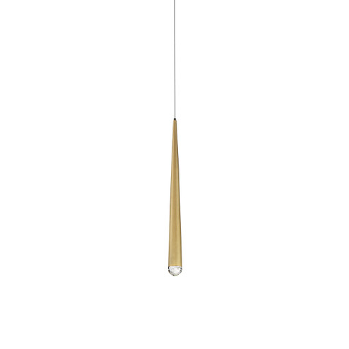 Cascade LED Mini Pendant in Aged Brass (281|PD41719AB)