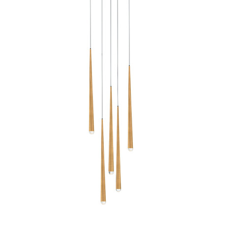 Cascade LED Pendant in Aged Brass (281|PD41705RAB)