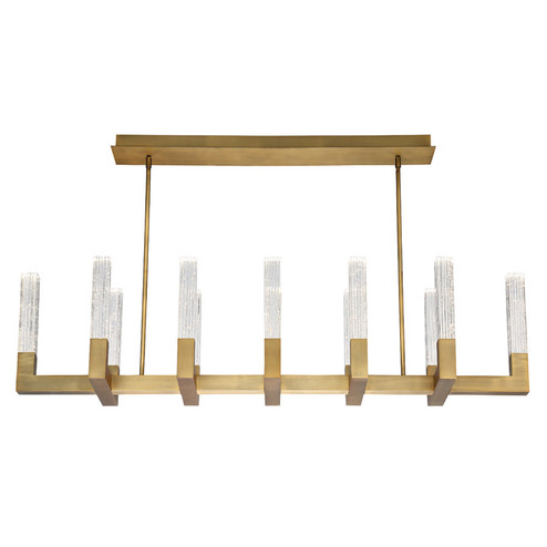 Cinema LED Linear Pendant in Aged Brass (281|PD30854AB)