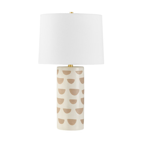 Minnie One Light Table Lamp in Aged Brass (428|HL714201AAGBCWO)