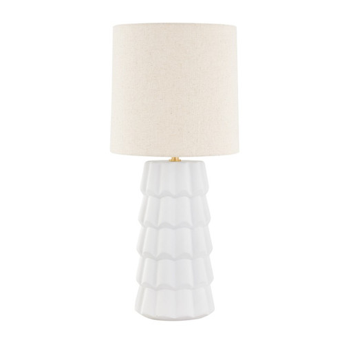 Maisie One Light Table Lamp in Aged Brass (428|HL712201AGBCTW)
