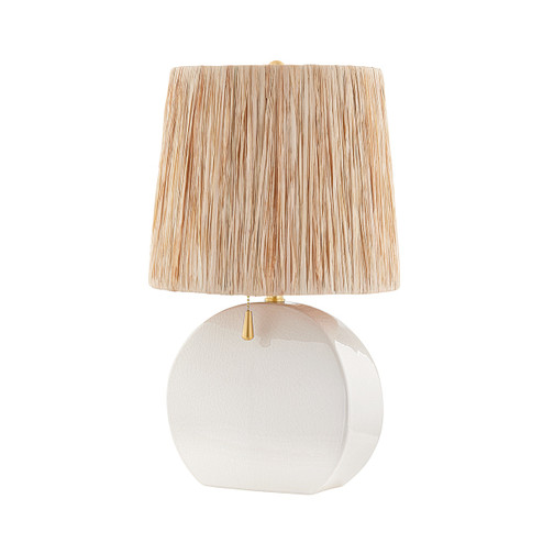 Aneesa One Light Table Lamp in Aged Brass (428|HL623201AGBCIC)
