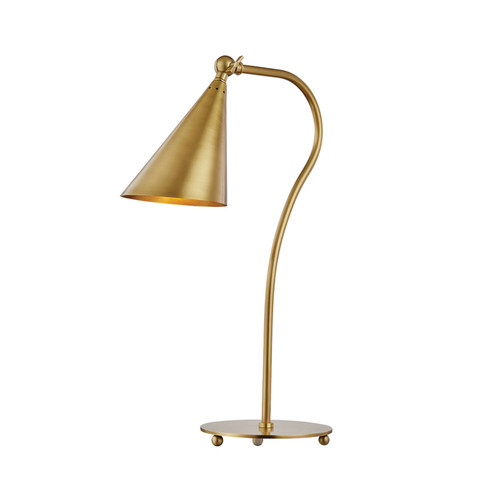 Lupe One Light Table Lamp in Aged Brass (428|HL285201AGB)