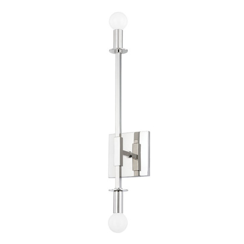 Milana Two Light Wall Sconce in Polished Nickel (428|H717102PN)