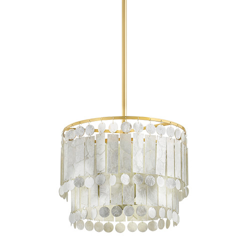Melisa Three Light Pendant in Aged Brass (428|H715803AGB)
