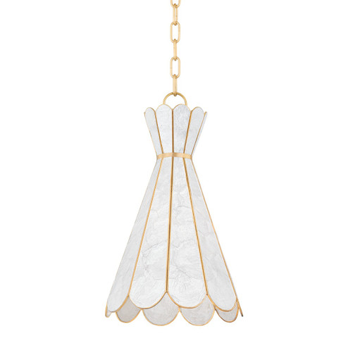 Lyra One Light Pendant in Aged Brass (428|H662701AGB)