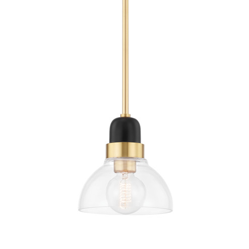 Camile One Light Pendant in Aged Brass (428|H482701SAGB)