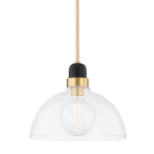 Camile One Light Pendant in Aged Brass (428|H482701LAGB)