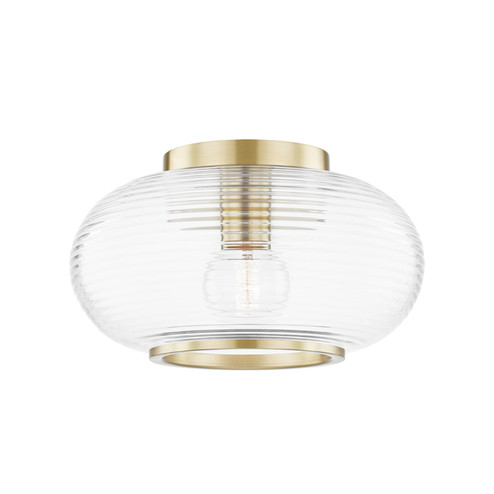 Maggie One Light Flush Mount in Aged Brass (428|H418501AGB)