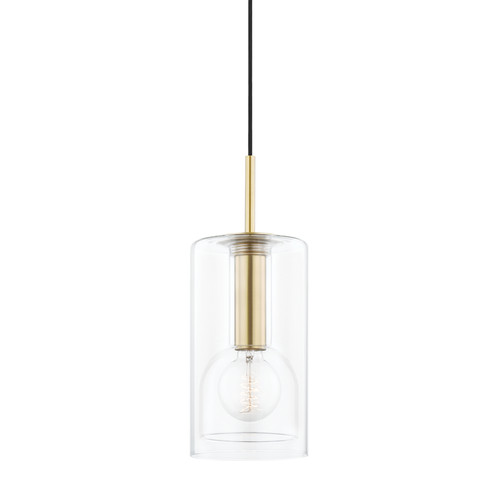 Belinda One Light Pendant in Aged Brass (428|H415701AAGB)