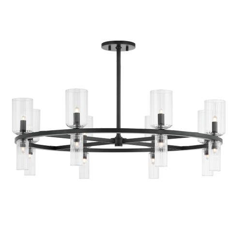 Tabitha LED Chandelier in Soft Black (428|H384816SBK)