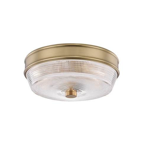 Lacey Two Light Flush Mount in Aged Brass (428|H309501AGB)