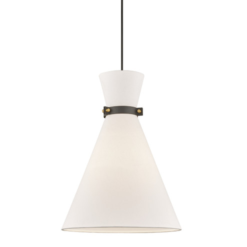 Julia One Light Pendant in Aged Brass/Black (428|H294701LAGBBK)