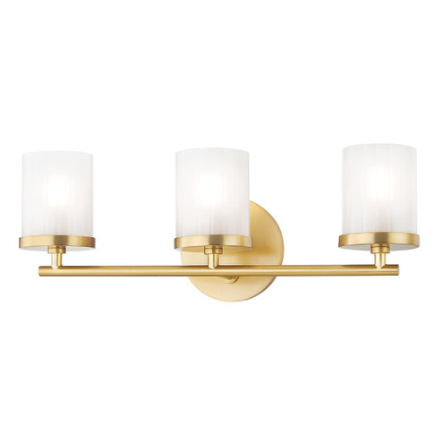 Ryan Three Light Bath and Vanity in Aged Brass (428|H239303AGB)