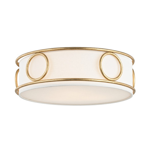 Jade Three Light Flush Mount in Gold Leaf (428|H236503GL)