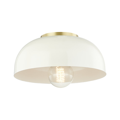 Avery One Light Flush Mount in Aged Brass/Cream (428|H199501SAGBCR)