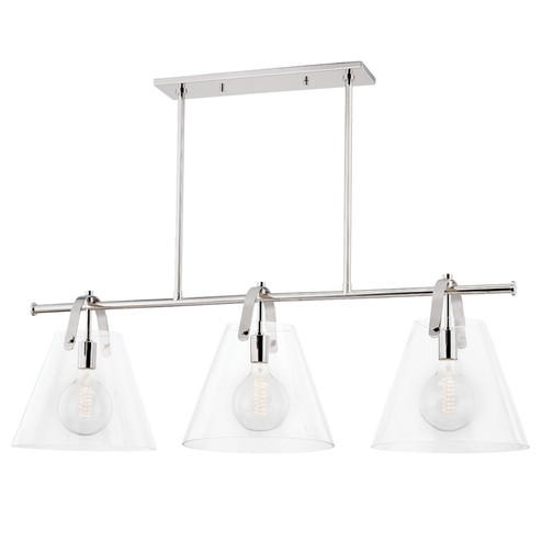 Karin Three Light Linear in Polished Nickel (428|H162903PN)